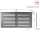 AIR VENTILATION GRILLE COVER WITH INSECTS NET 15x30cm / ALUMINIUM